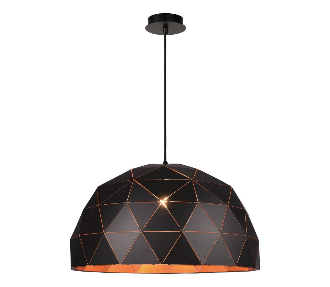 Lucide Lucide 21409/60/30 - Závěsné svítidlo OTONA 3xE27/60W/230V černé