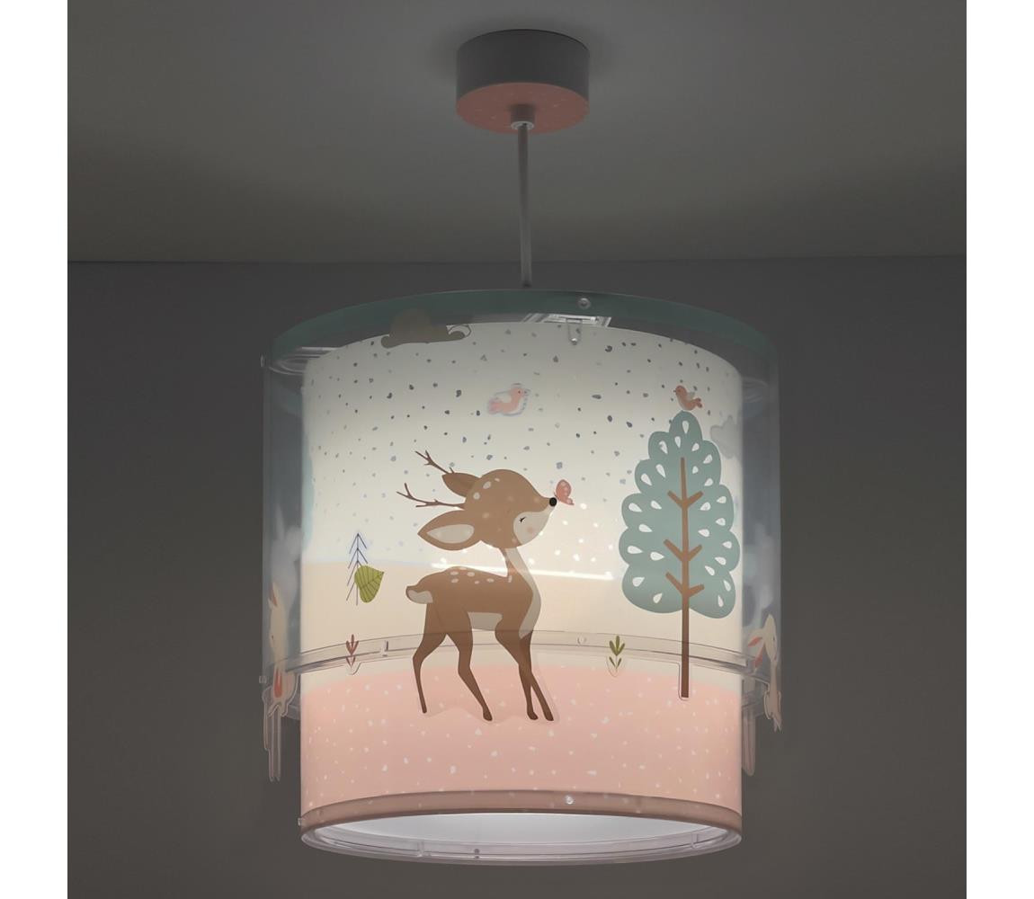Dalber Dalber 61272 - Dětský lustr LOVING DEER 1xE27/60W/230V