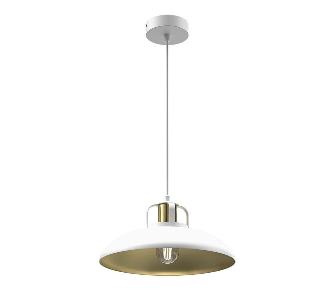 Lustr na lanku FELIX 1xE27/60W/230V bílá