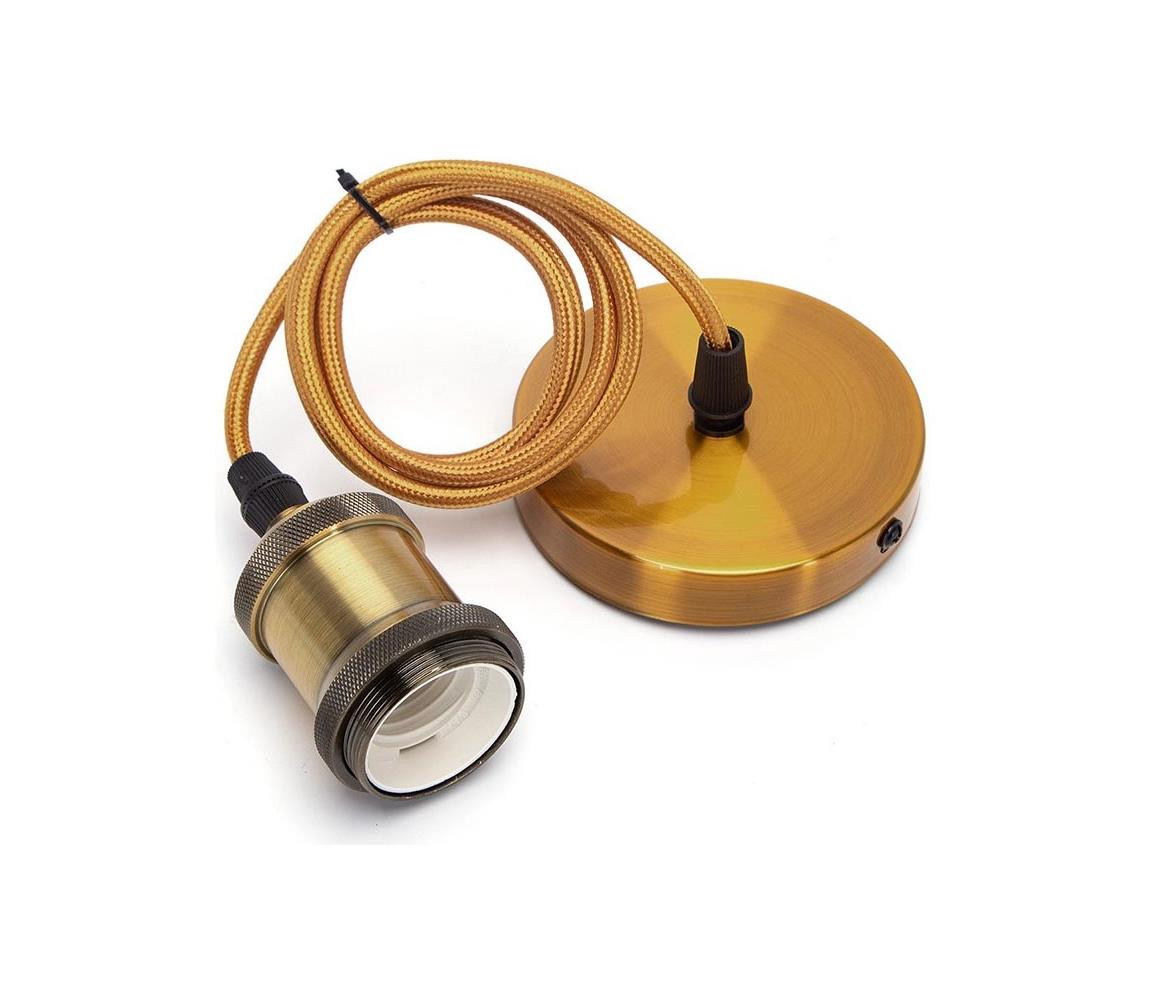 B.V.  - Napájecí kabel 1xE27/60W/230V zlatá