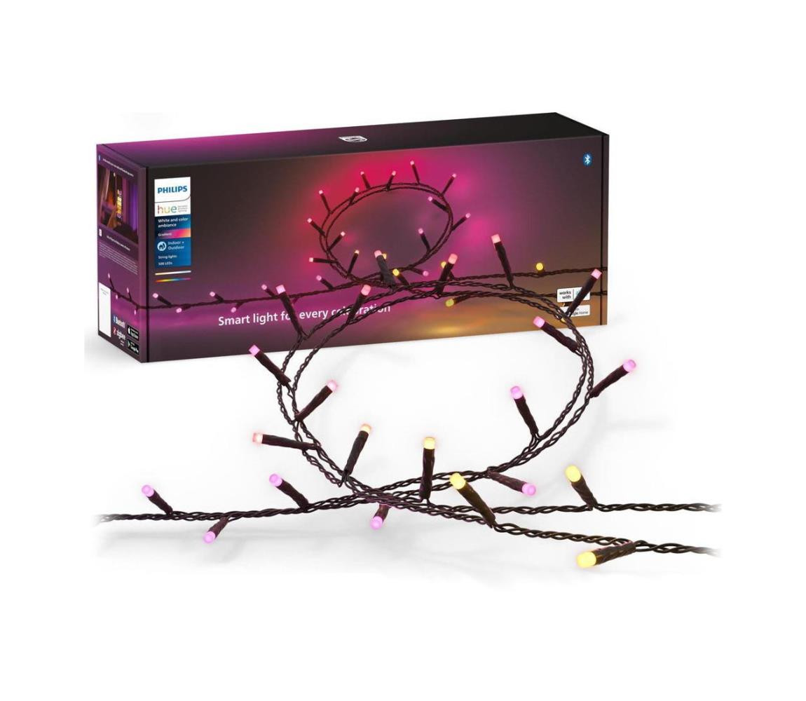 Philips Philips-LED RGBW Stmívatelný venkovní řetěz HUE WACA 500xLED 44,4 m IP54