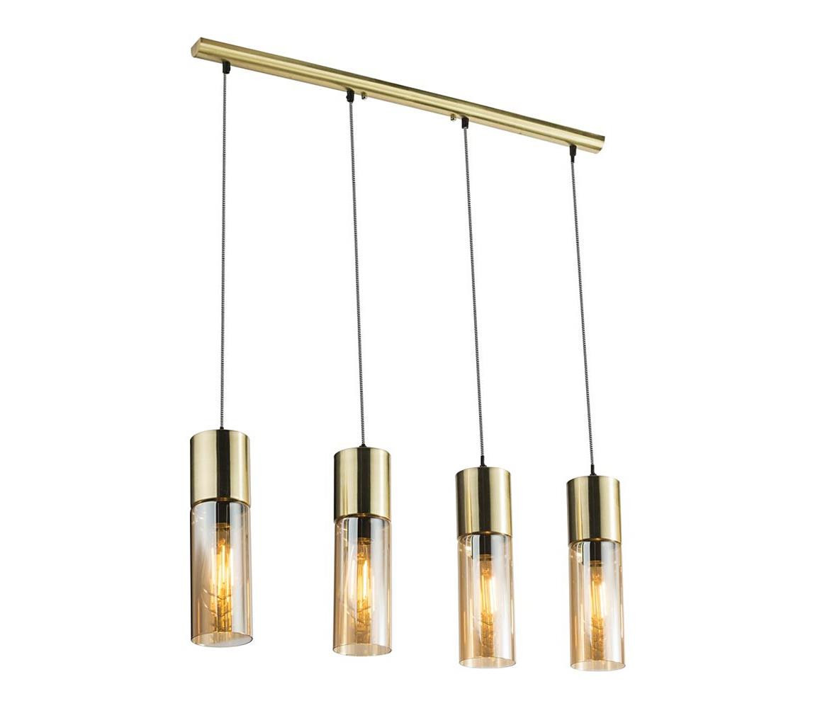 Globo GLOBO 21000-4HM - Lustr na lanku ANNIKA 4xE27/25W/230V mosaz