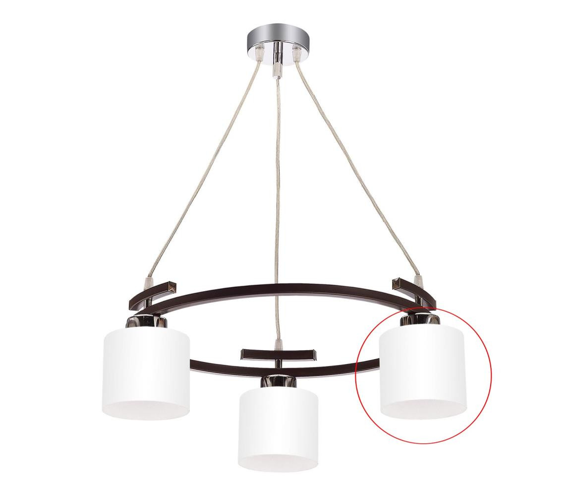 Jupiter Jupiter - Náhradní sklo k lustru BASCO E27 pr. 13 cm bílá