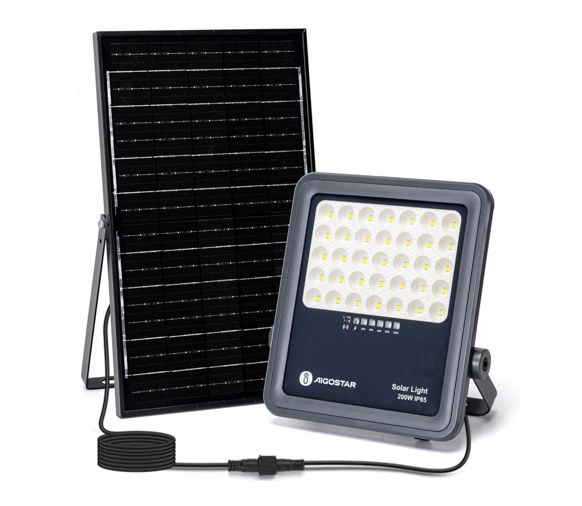 B.V.  - LED Stmívatelný solární reflektor LED/15W/3,4V IP65 + DO