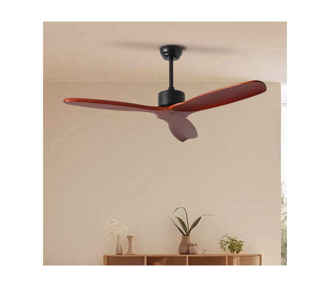 ZE ZE - Stropní látor CUENCA Wi-Fi Tuya černá/dub + DO