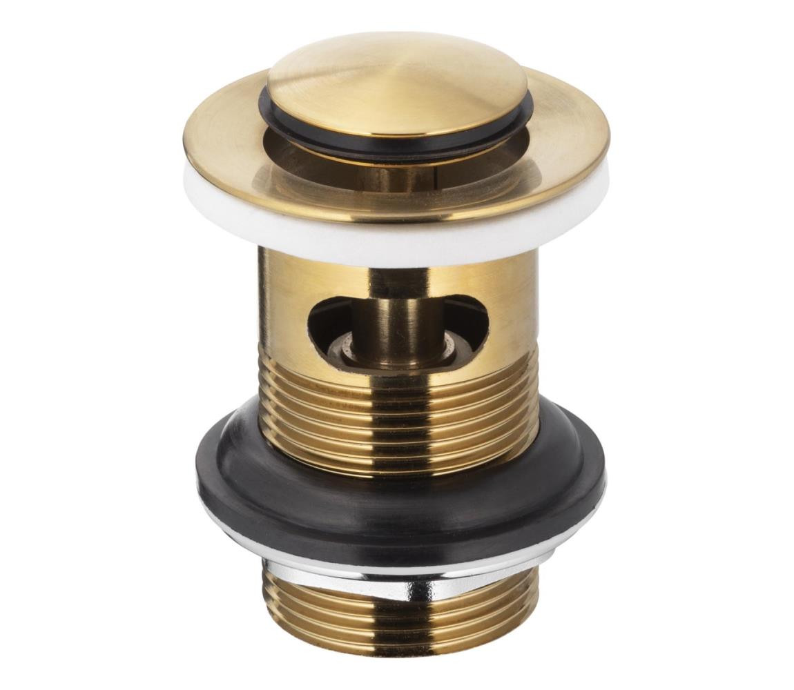 KFA Armatura KFA Armatura 660-354-31 - Umyv. výpusť s přepadem CLICK-CLACK pr. 6,2 cm zlatá