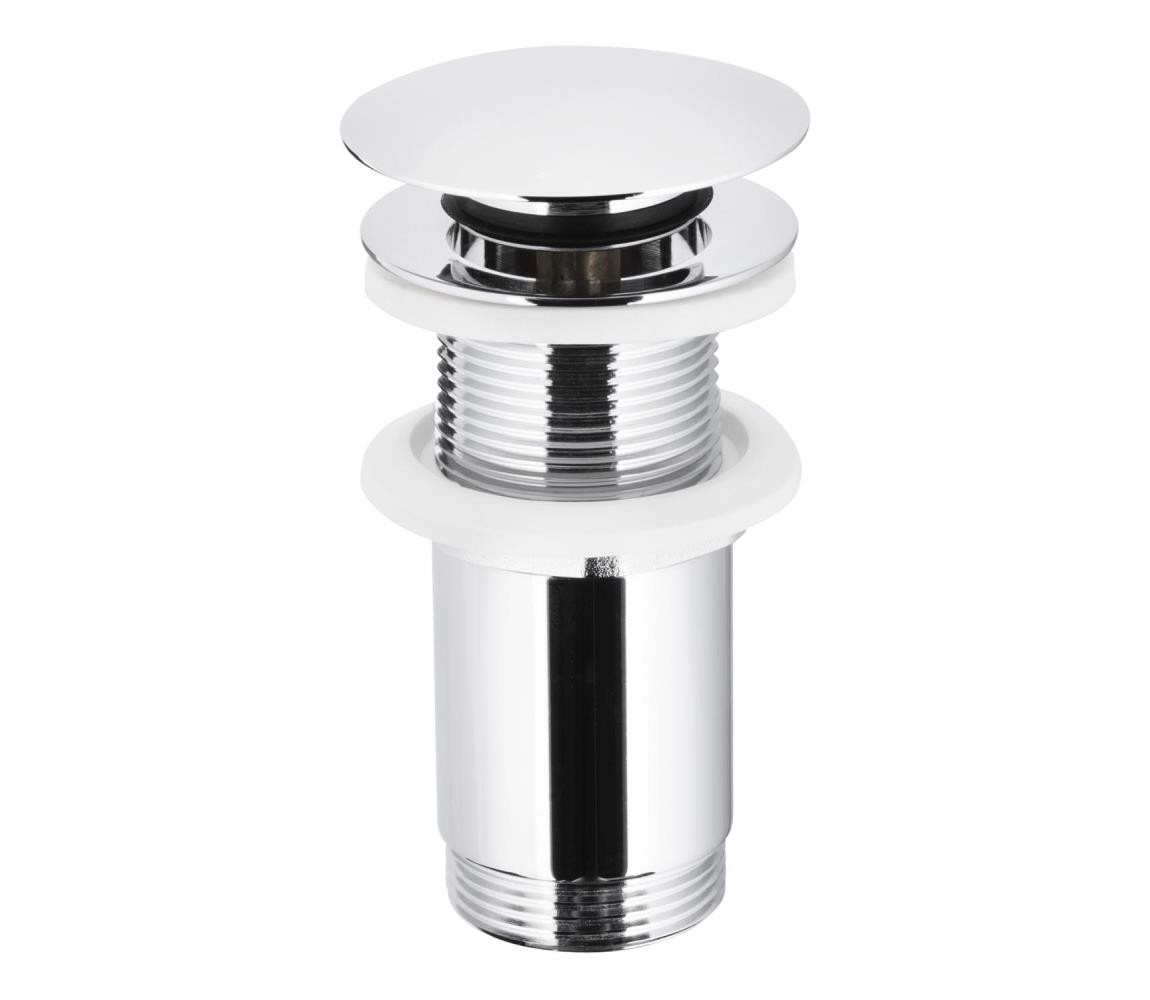 KFA Armatura KFA Armatura 660-253-00-Umyv. výpusť bez přepadu CLICK-CLACK pr. 6,6 cm l. chrom