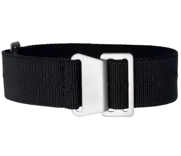 Elastický nylonový řemínek, černý (motiv 1) - 20 mm