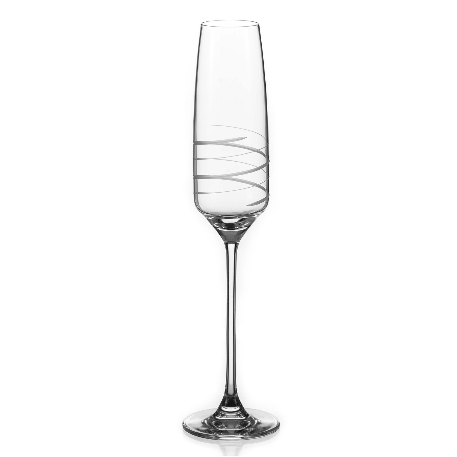 Diamante broušené sklenice na šampaňské Twist 170 ml 1KS