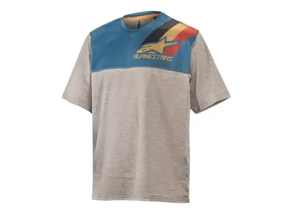 Alpinestars ALPS 4.0 dětský dres krátký rukáv melange/gray/black/ochre/red vel. M