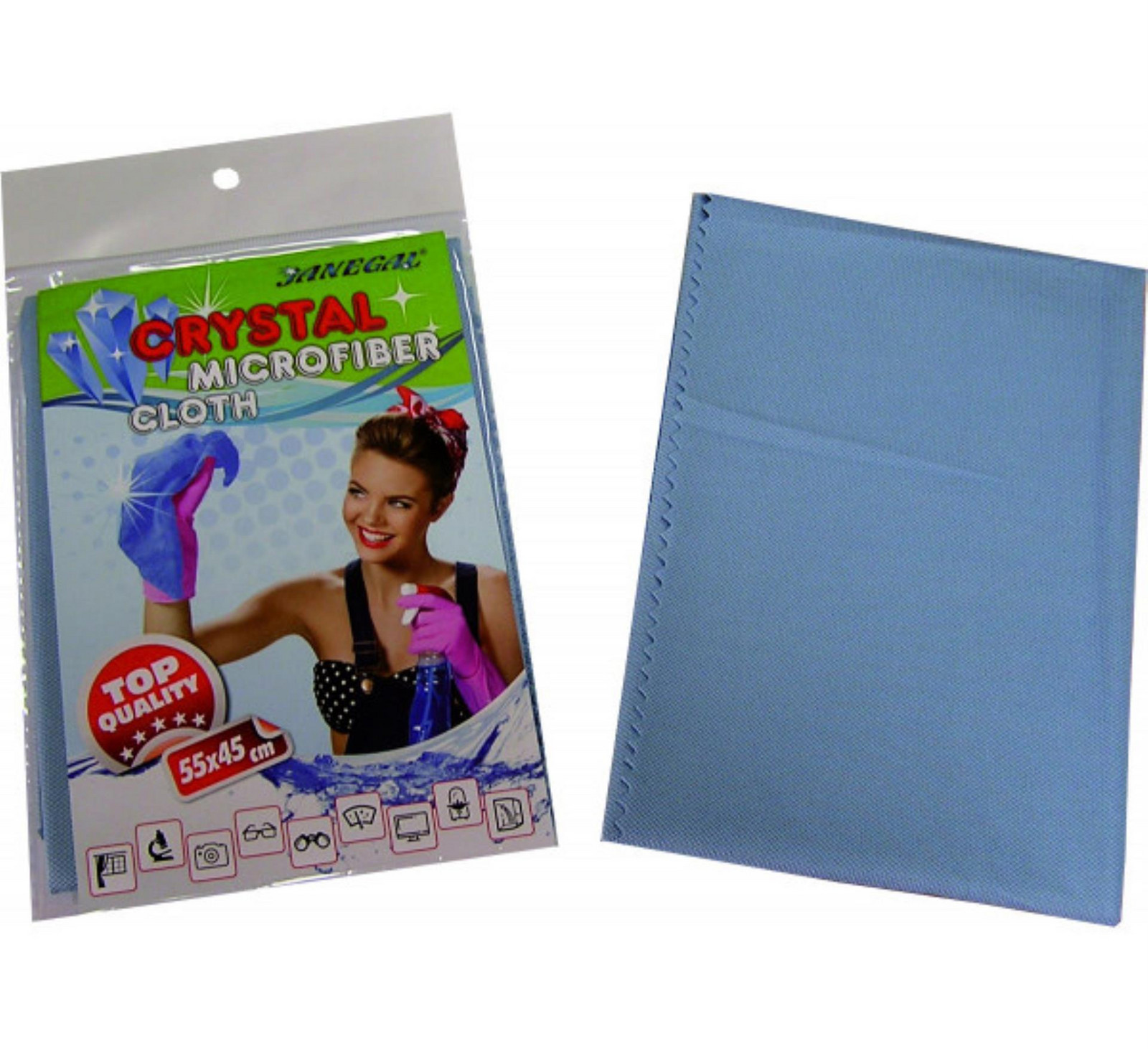 Utěrka z mikrovlákna Crystal - na sklo