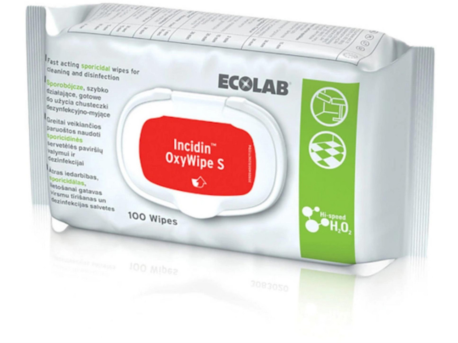 Ecolab Dezinfekční utěrky Incidin OxyWipe S, 100 ks