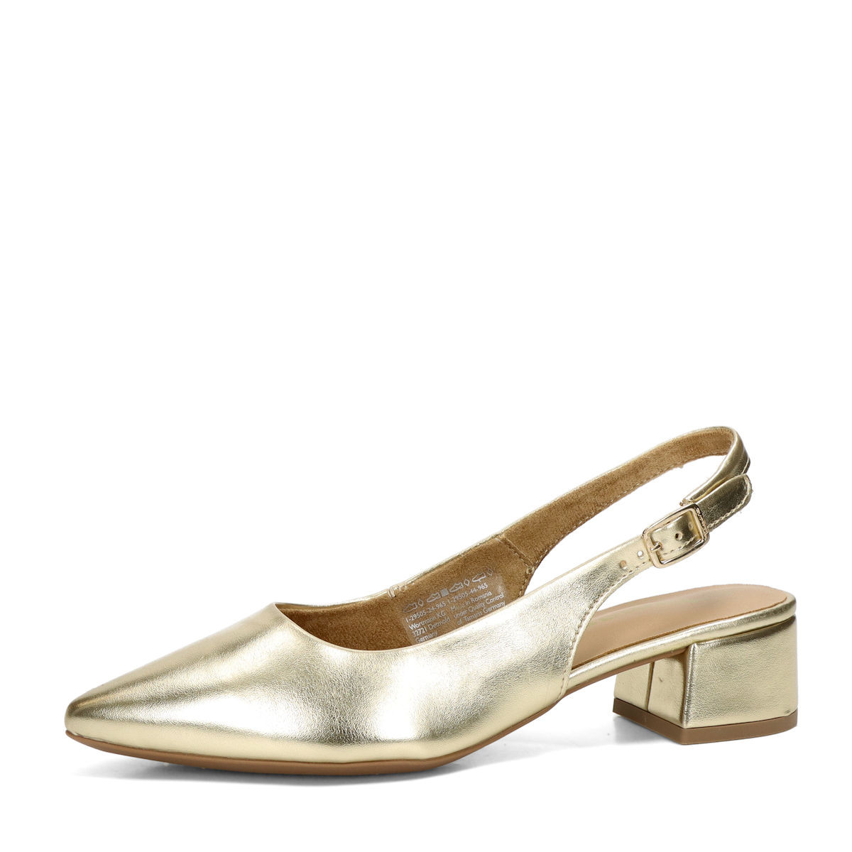 Tamaris dámské elegantní lodičky - zlaté - 36