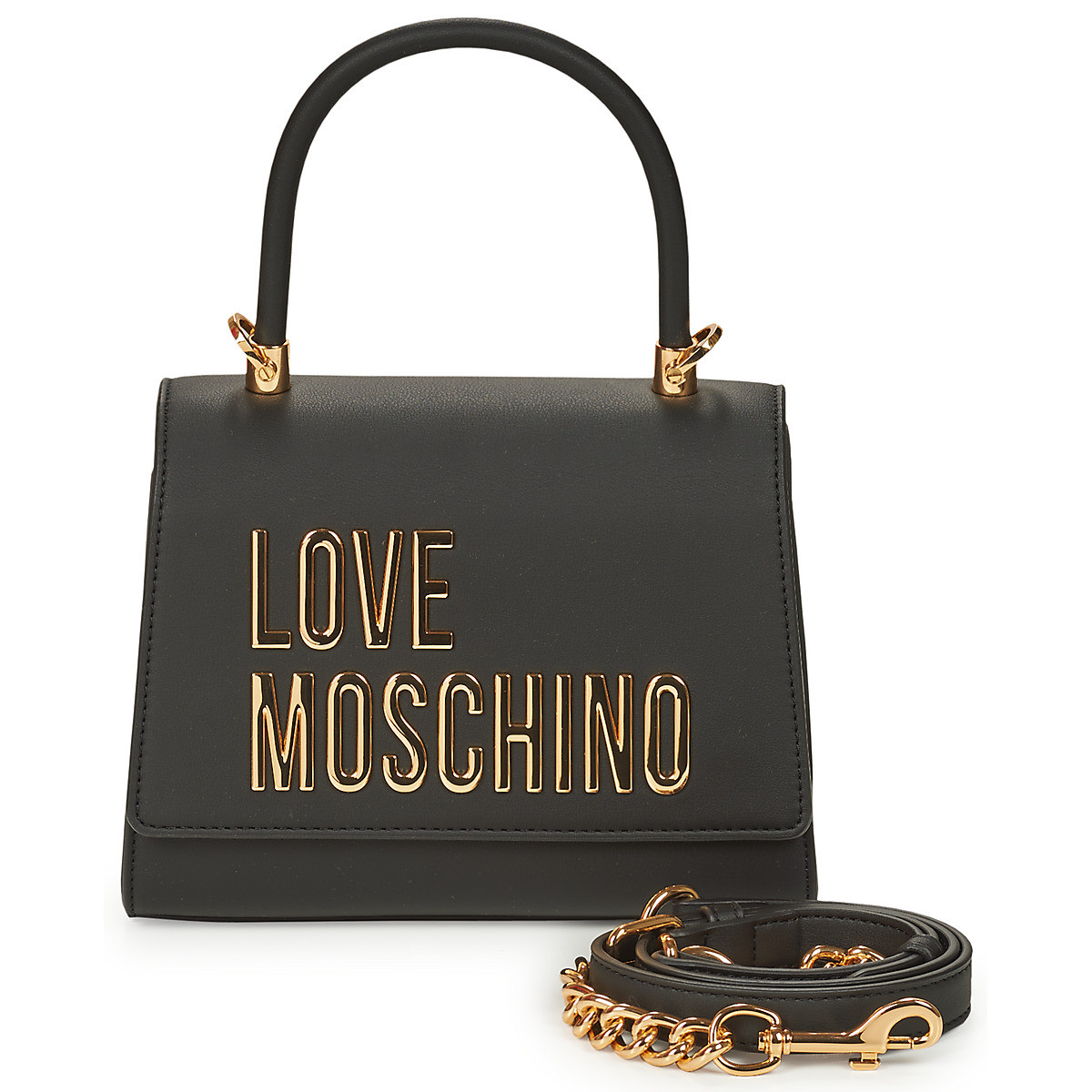 Love Moschino  LAMINATED BOLD LOVE  Černá