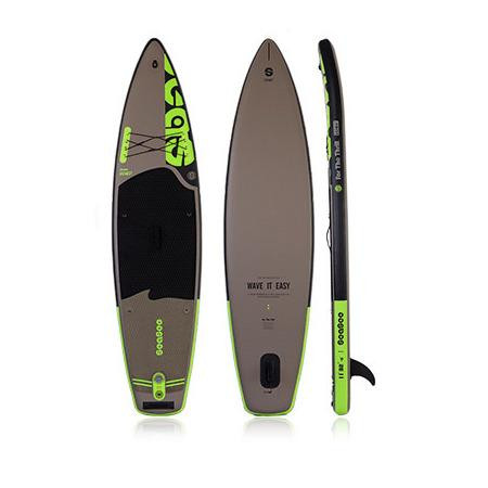 Kubisport Paddleboard 335x81x15 cm s příslušenstvím šedočerný