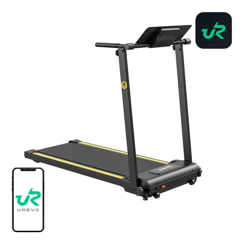 Urevo Skládací elektrický běžecký pás Foldi Mini (černo-oranžový)
