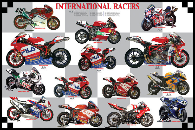 EUROGRAPHICS Plakát, Obraz - International Racers, 91.5 × 61 cm