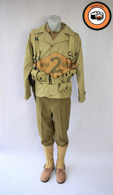 US střelec Garand- M37, M41 s usárnou, velikost blůzy M41 velikost: 36, velikost kalhot M37 velikost: 28, velikost košile M37 velikost: L