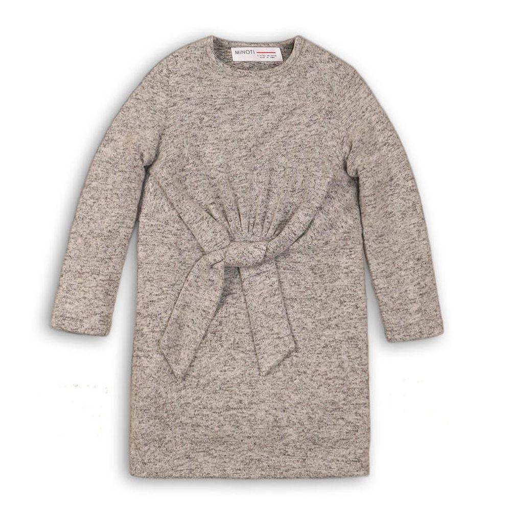 Šaty dívčí úpletové, Minoti, WISTFUL 5, šedá - 128/134 | 8/9let