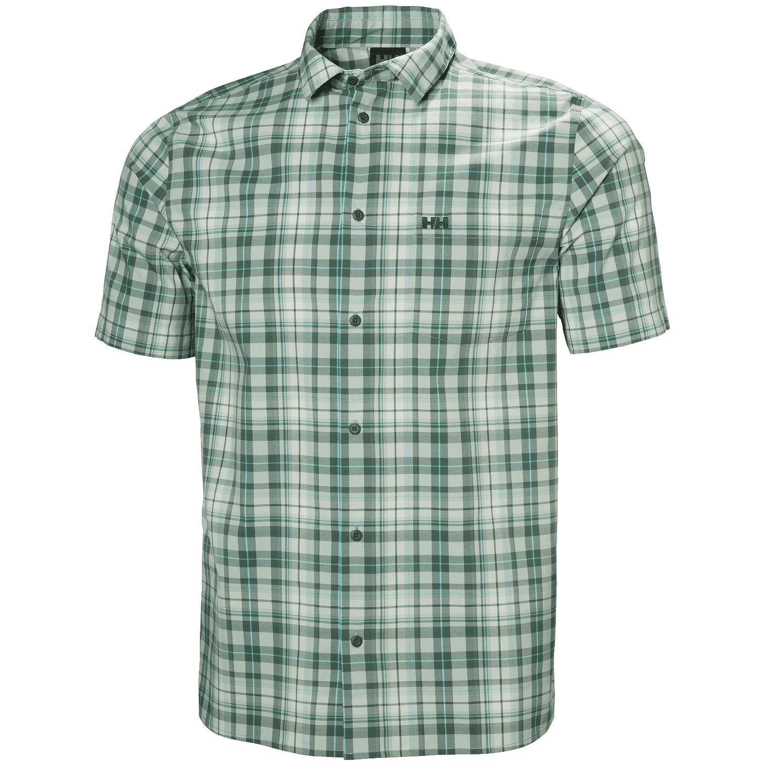 Pánská košile Helly Hansen Fjord Qd Ss Shirt 2.0 Velikost: M / Barva: světle zelená