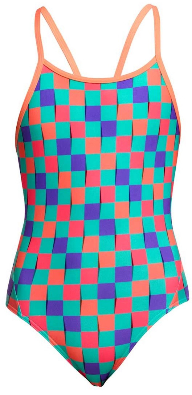 Funkita Flip Flop Diamond Back One Piece Girls 176cm