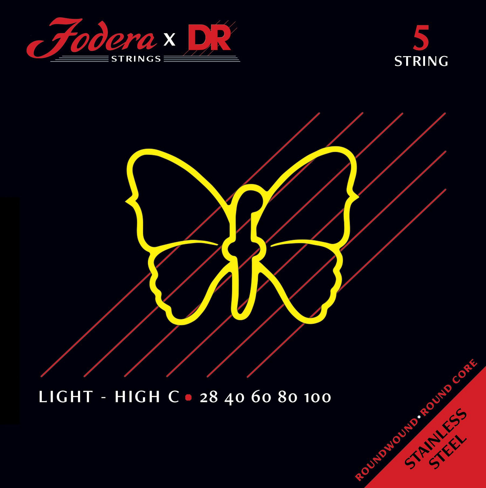DR Strings Fodera Nickel 5 Light (High C) 28100
