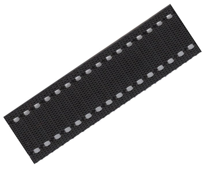 Popruh polypropylen reflex/černý 25mm