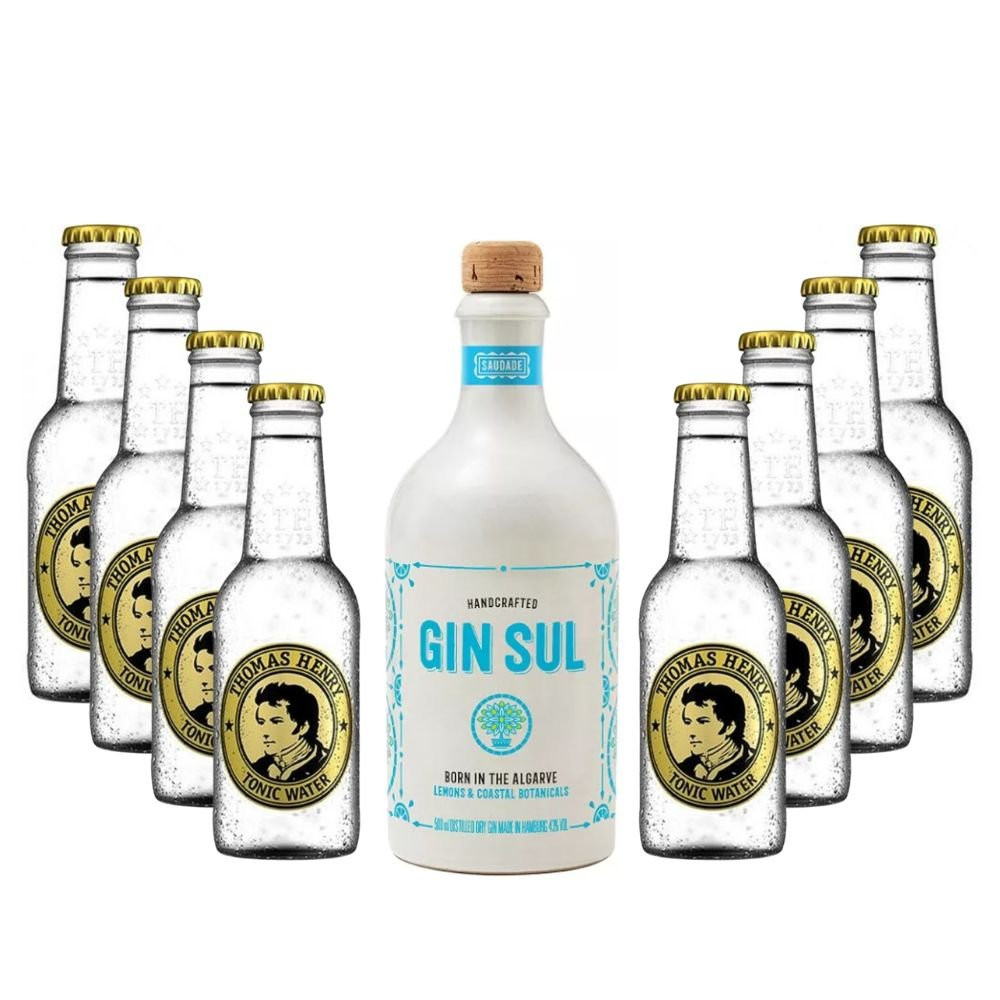 Párty set Gin Sul 0,5l 43% + 8x Thomas Henry Tonic Water 0,2l