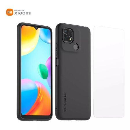 Made for Xiaomi TPU Kryt + Tvrzené Sklo pro Xiaomi Redmi 10C Black