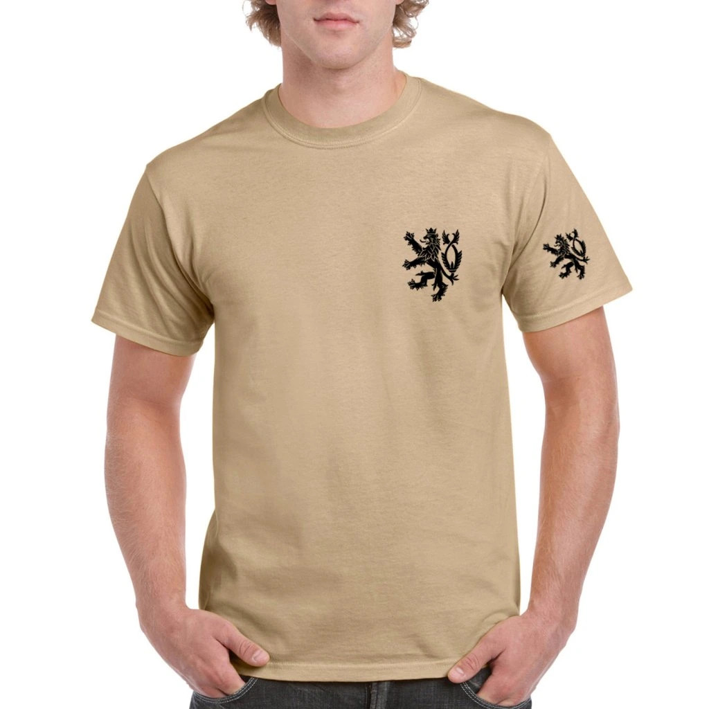 Triko pánské Striker Český lev dvoukombinace - béžové, M