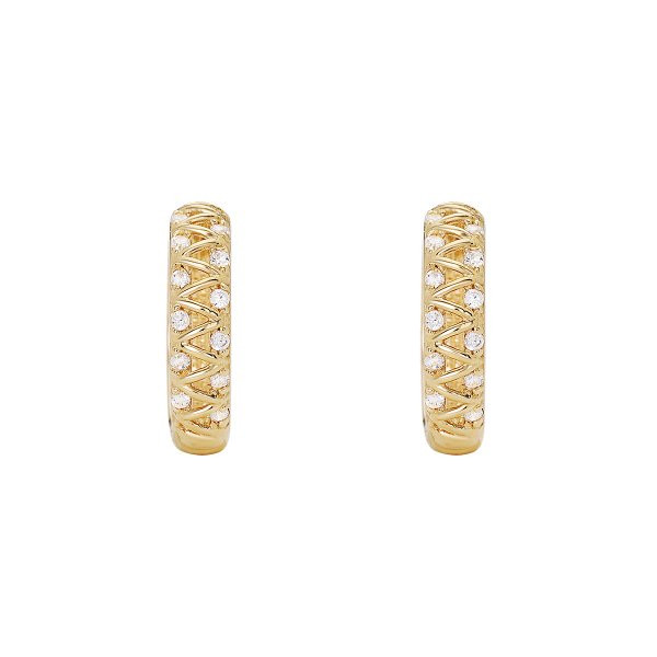 Náušnice se syntetickými kameny 236-185-001211 2.70g