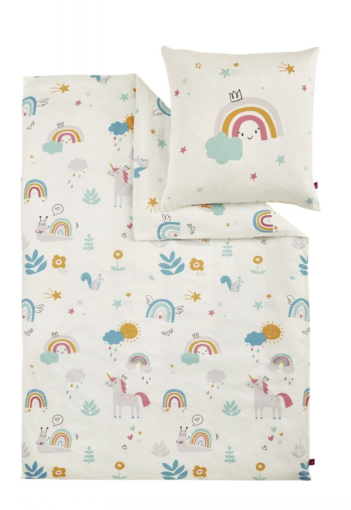 s.Oliver Junior povlečení bavlněný satén Duha 4687 140x200/70x90 cm