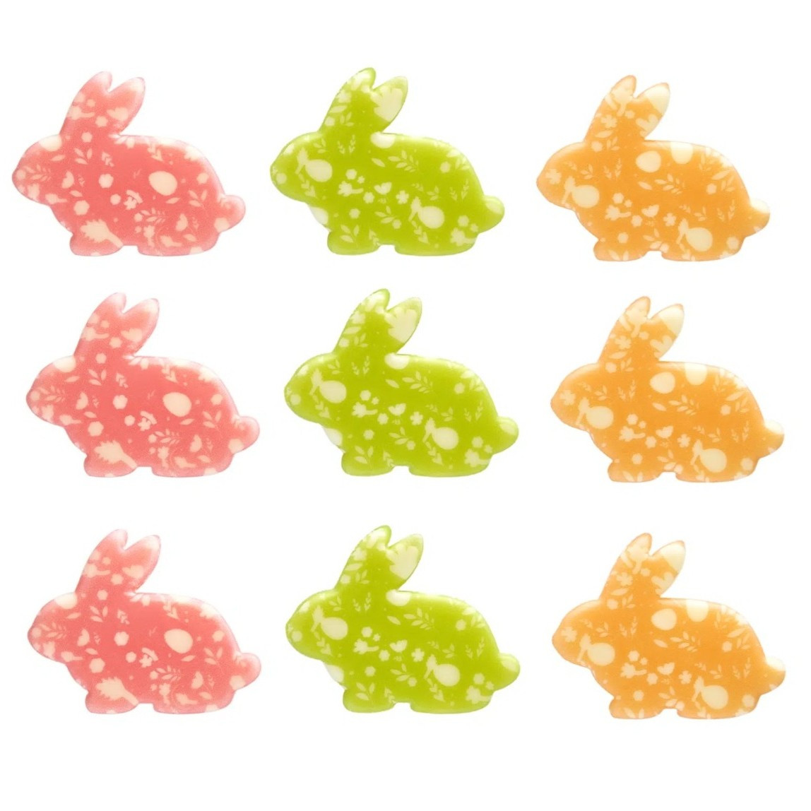 Barbara Luijckx Čokoládová dekorace Velikonoční zajíci 9ks