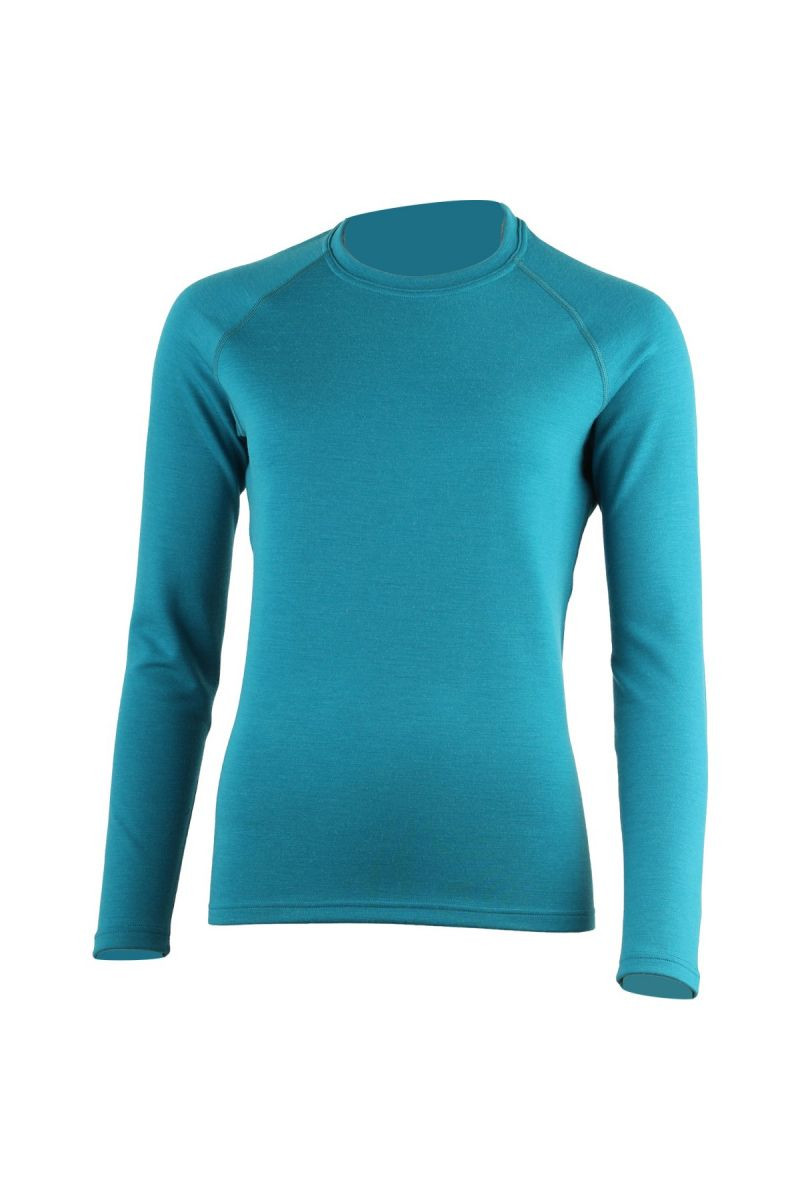 Lasting LENA 5858 dámská merino mikina modrá Velikost: L