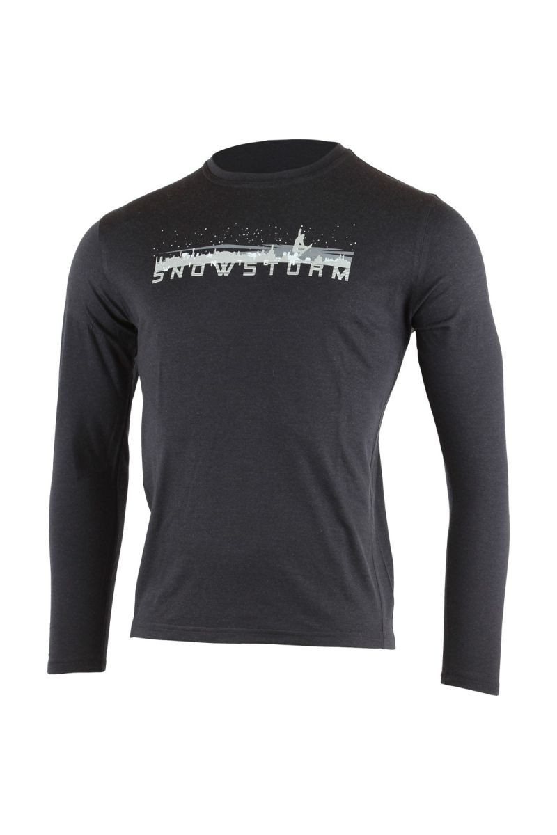 Lasting pánské merino triko s tiskem LOKAJ 5959 modré Velikost: XL 8595067817637