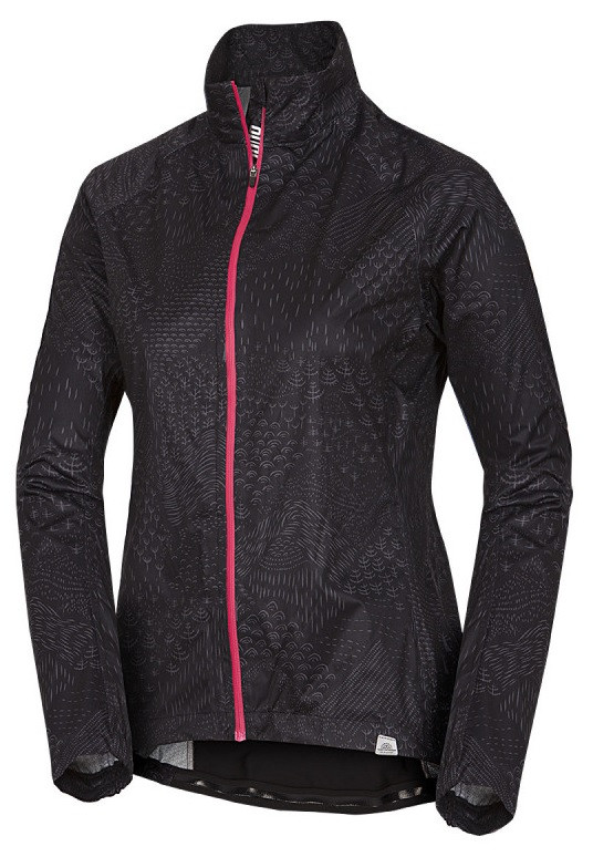 Northfinder CECILIA BU-4990MB-384 black print dámská cyklistická bunda na celou sezónu Velikost: S 8584153345062