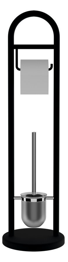 RIDDER JUNDAH stojan s držákem na toaletní papír a WC štětkou, černá 11123110