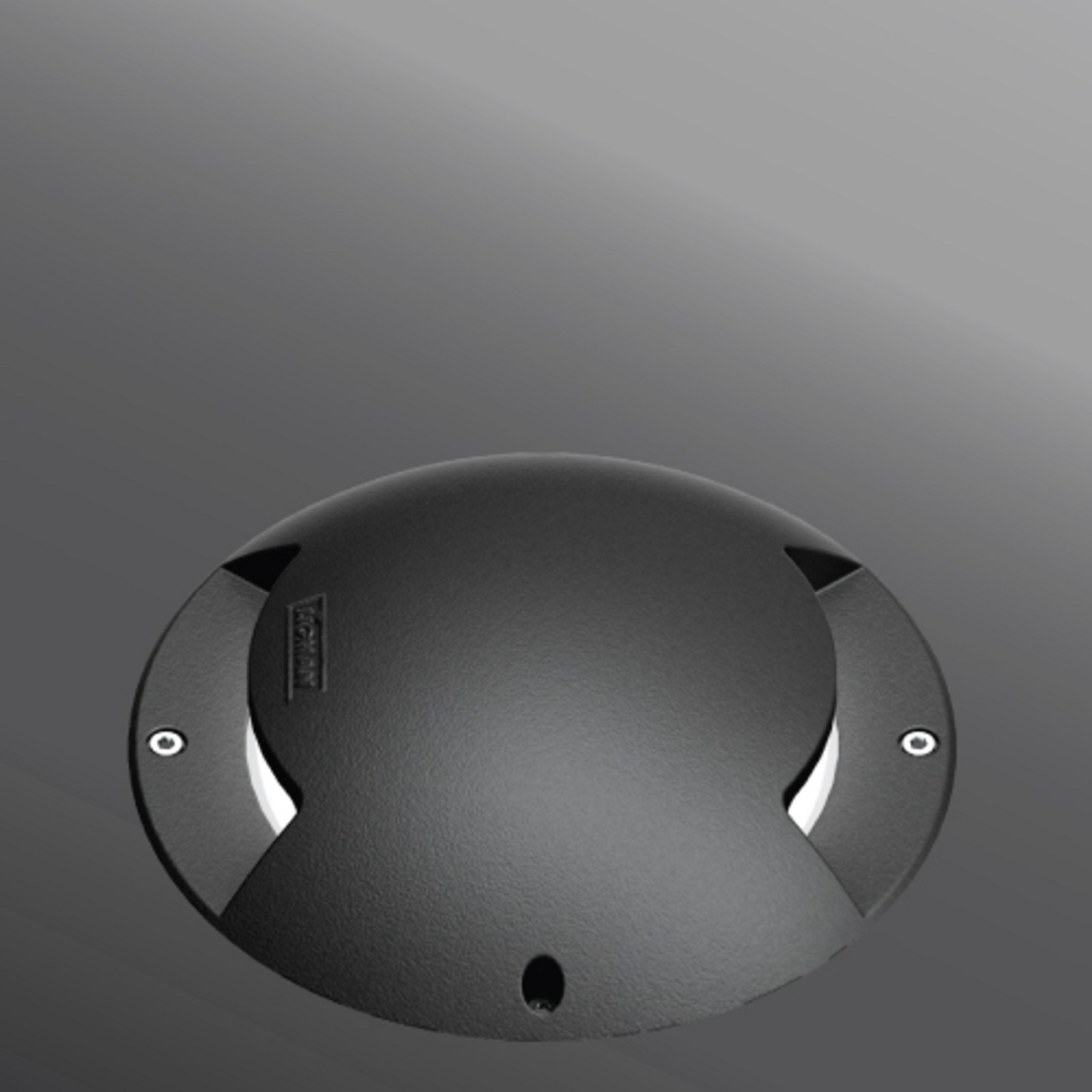 VÝPRODEJ VZORKU LIGMAN Zápustné zemní svítidlo MASK 3000K 8W 202lm IP68 218mm černé RAL9011