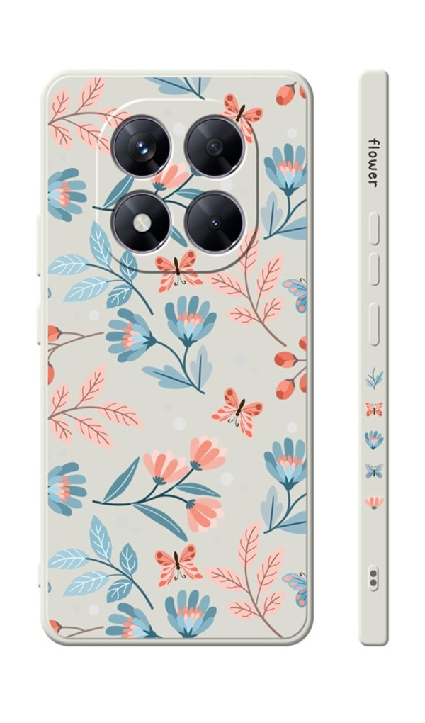 Kryt TopQ Design Xiaomi Redmi Note 14 Pro Romantické kvítky 136769