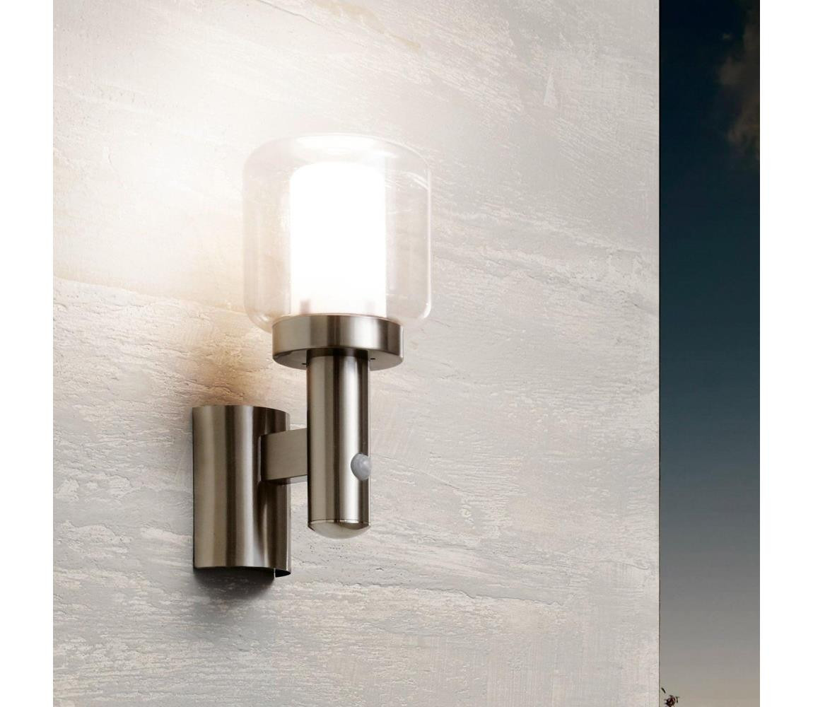 Eglo Eglo 95017 - Venkovní nástěnné svítidlo s čidlem POLIENTO 1xE27/40W IP44