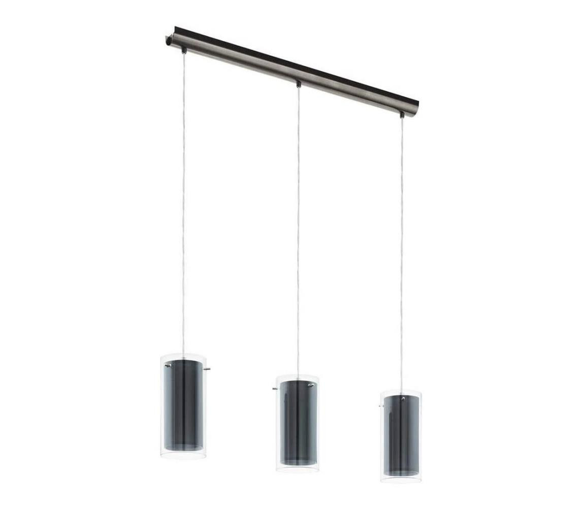 Eglo Eglo 99286 - Lustr na lanku PINTO TEXTIL 3xE27/16W/230V