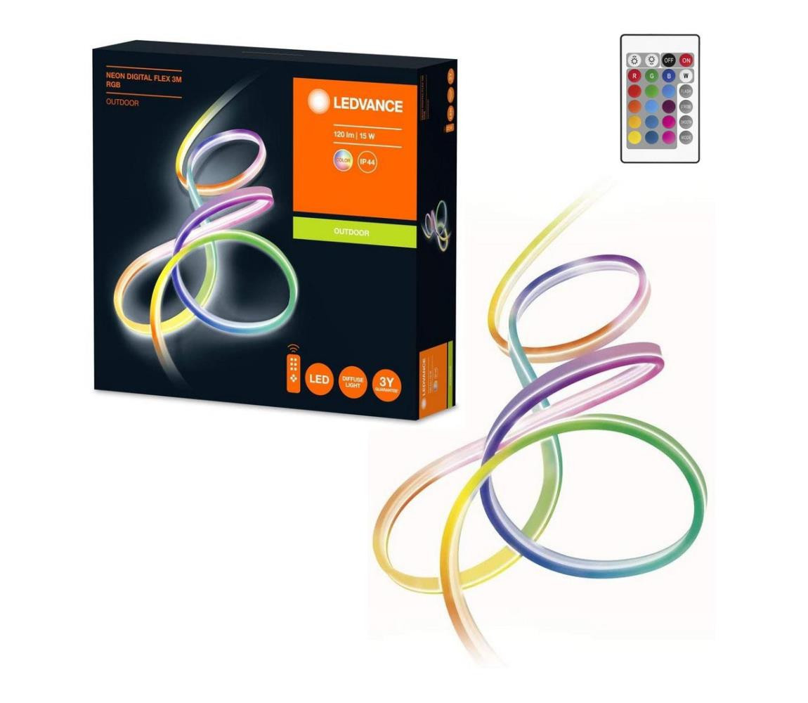 Ledvance Ledvance - LED RGB Stmívatelný venkovní pásek FLEX 3m LED/15W/230V IP44 + DO