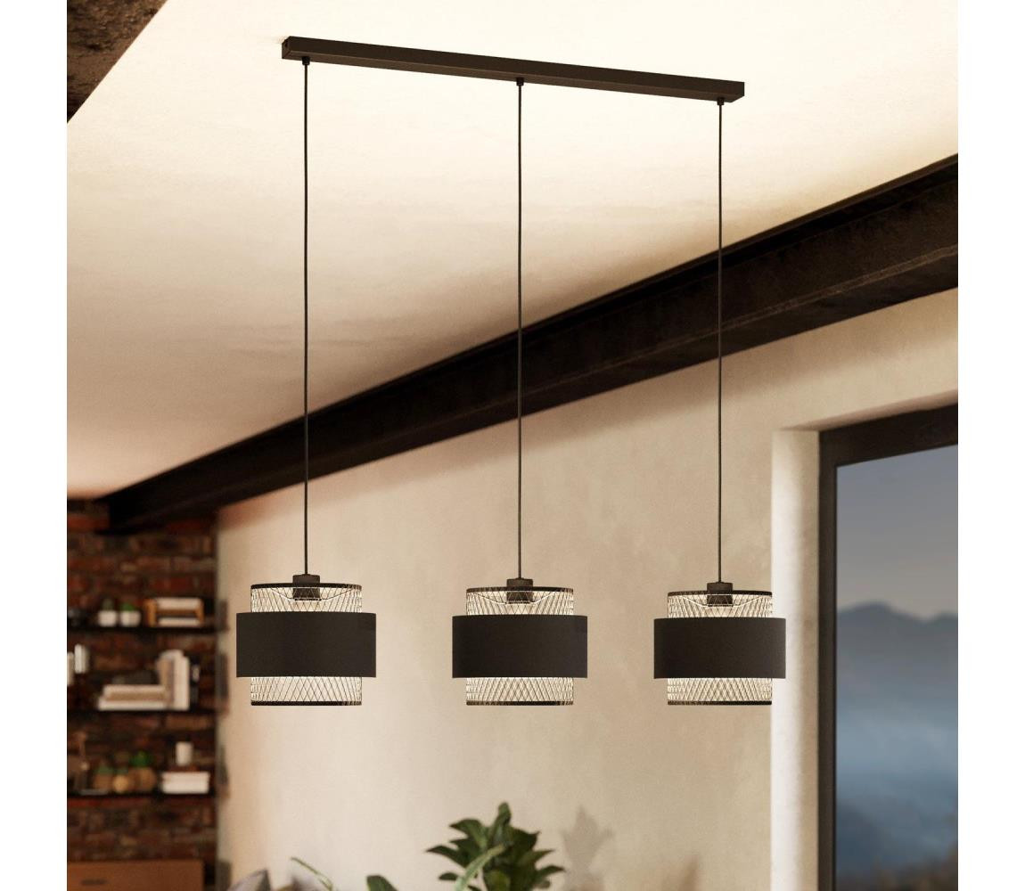 Eglo Eglo 43669 - Lustr na lanku BAZELY 3xE27/40W/230V