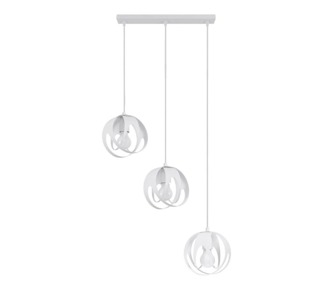 SL.1085 - Lustr na lanku TULOS 3xE27/60W/230V bílá