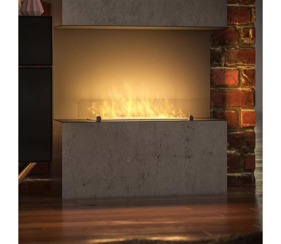 InFire InFire - Vestavěný BIO krb 80x45 cm 3kW černá