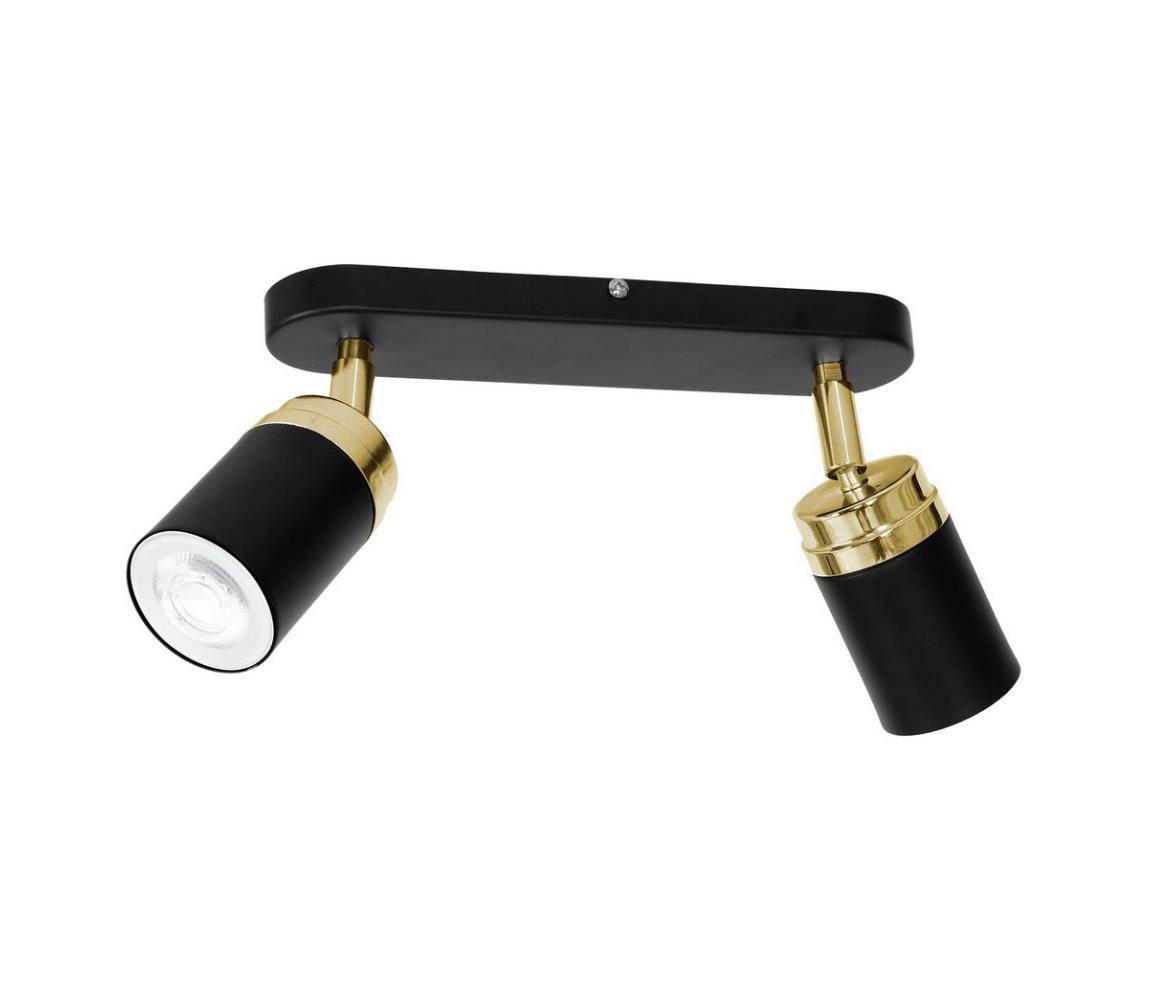 Bodové svítidlo RENO 2xGU10/8W/230V černá/zlatá