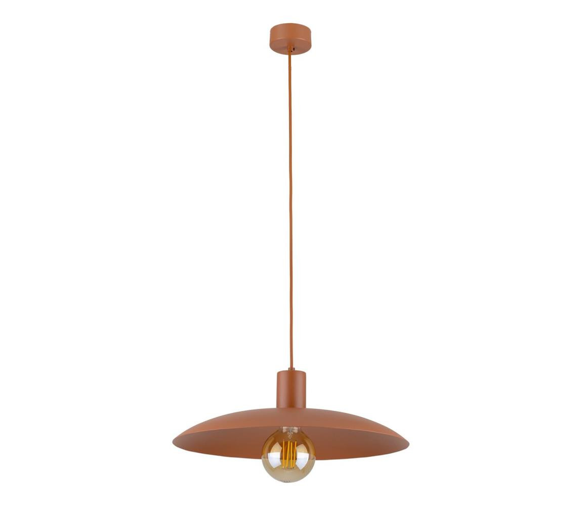 Lustr na lanku ASTRA 1xE27/15W/230V pr. 41 cm cihlová