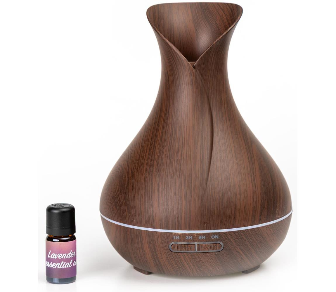 aroma difuzér a zvlhčovač tmavě hnědý PADYM010DW 400 ml