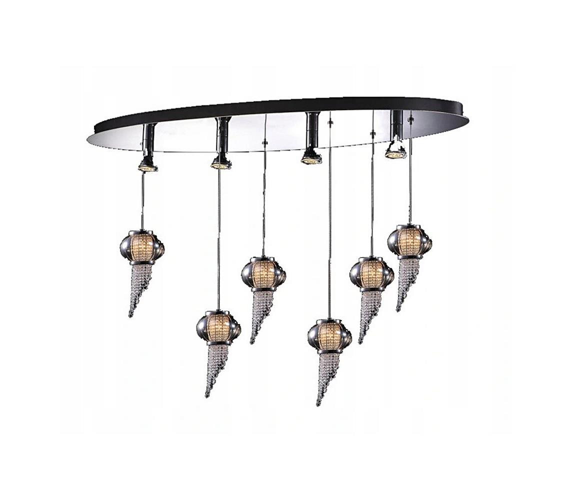 MD115824-6PLUS4L O - Lustr na lanku CARLO 10xG4/20W/230V