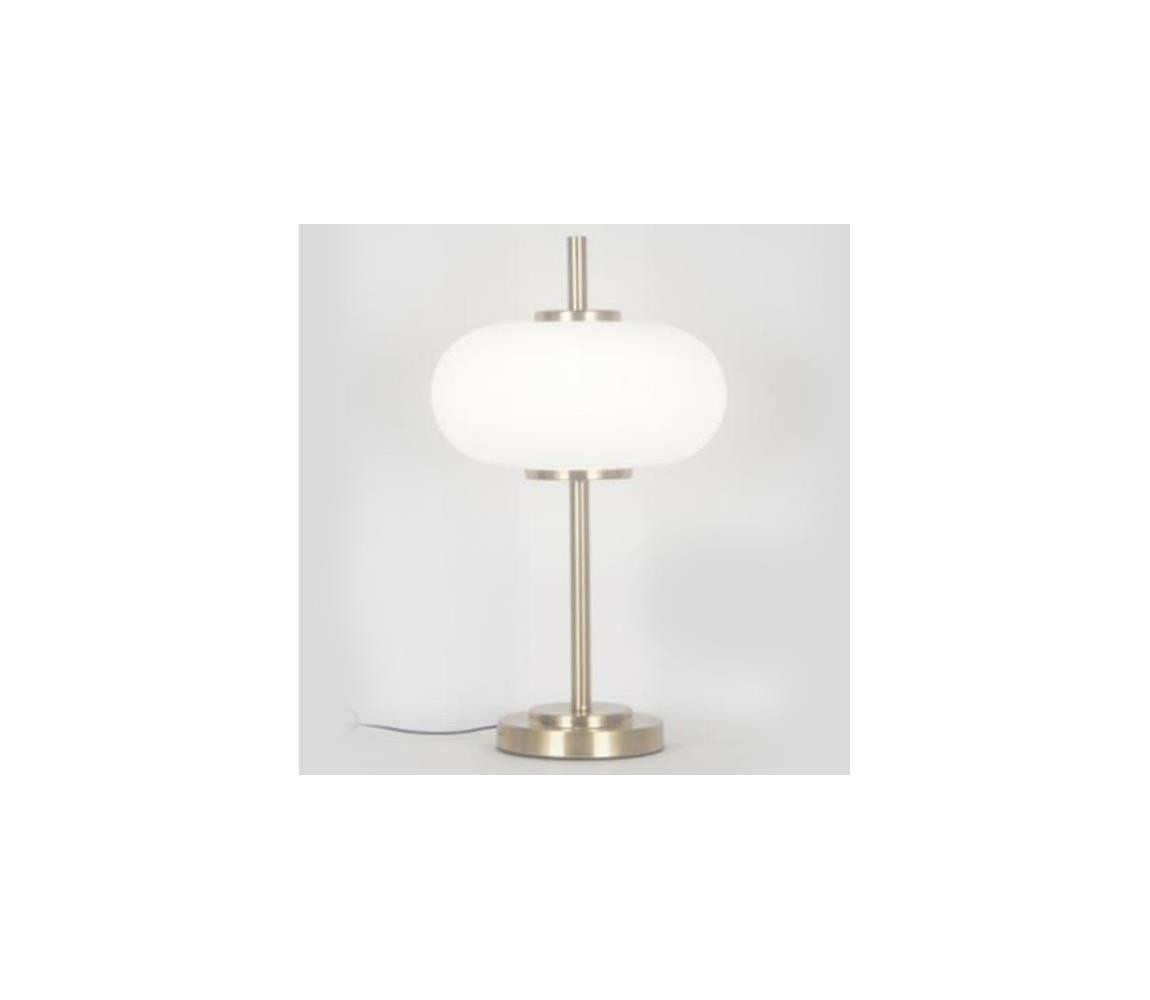 Eurolamp Stolní lampa 1xE14/3W/230V bílá/mosaz